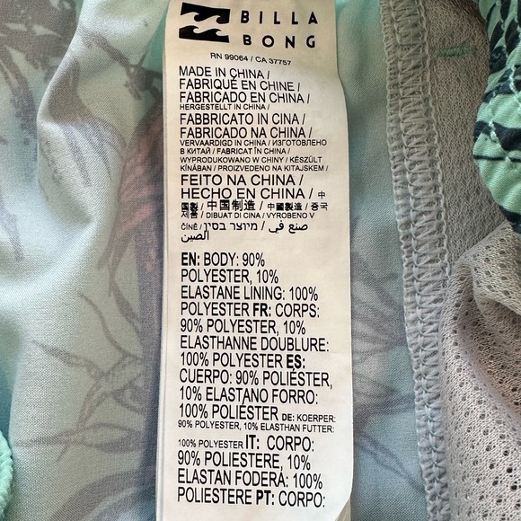 Billabong Sundays Layback Volleys Boardshorts Mint NWOT Men’s Size Medium - Picture 11 of 12